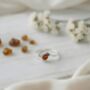 Contemporary Handmade Sterling Silver And Baltic Amber Ring, thumbnail 2 of 3