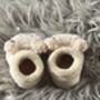 Cream Teddy Bear Baby Socks, thumbnail 2 of 8