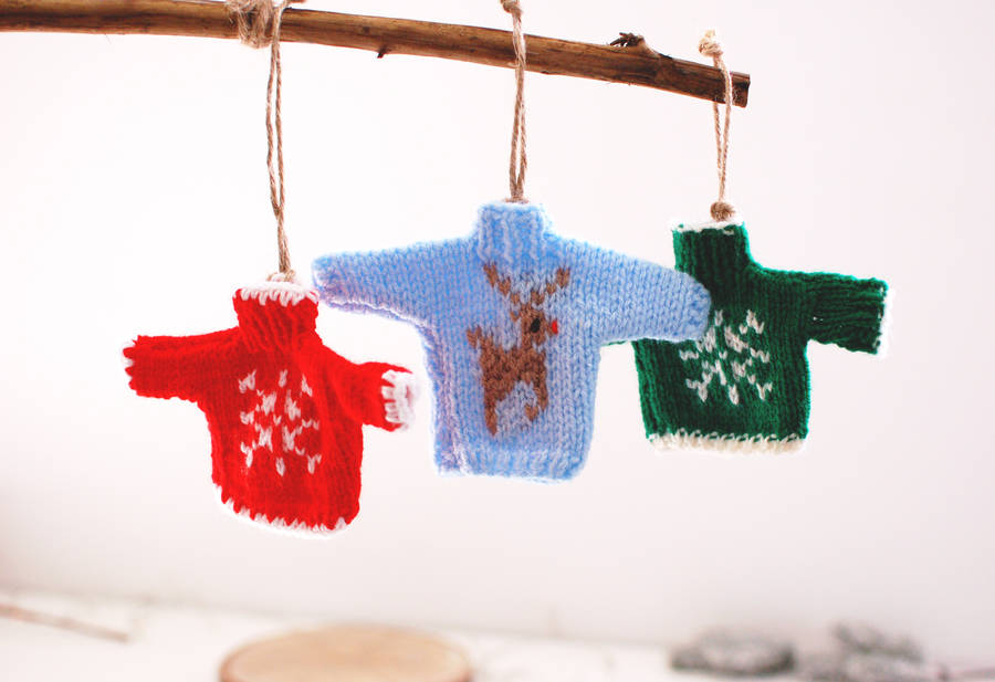 Christmas Jumper Decoration Christmas Card By The Luxe Co