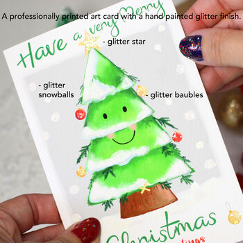 'Season's Greetings' Festive Tree Christmas Card, 4 of 7