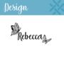 Personalised Butterfly Gin Glass, thumbnail 2 of 4