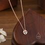 Sterling Silver Extra Tiny Button Pendant Necklace, thumbnail 3 of 11