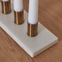 Marble And Copper Candle Holder Plate, thumbnail 3 of 3