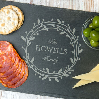 Personalised Christmas Cheese Board For Family, 3 of 7