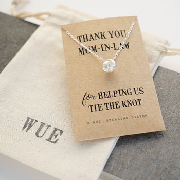 Mother Of Bride / Groom Thank You Gift Knot Necklace, 4 of 4