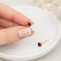 9ct Gold Garnet Stud Earrings: January Birthstone – 4mm, thumbnail 2 of 5