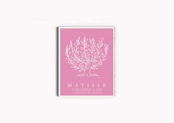 Pink Matisse Tree Art Print, 4 of 4