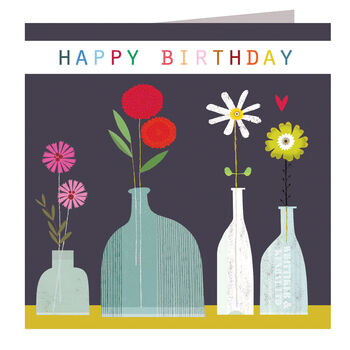 Happy Birthday Flowers Card, 2 of 4