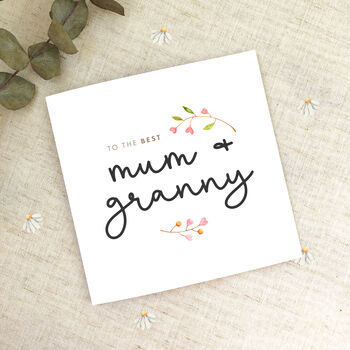 Mum And Nanny Mother's Day Card, 2 of 10