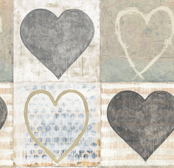 Heart Wallpaper Set Of Three Rolls, 2 of 2