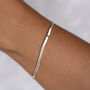 Sterling Silver Hammered Molten Cuff Bangle, thumbnail 3 of 6