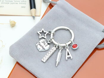 No One Teacher Personalised Keyring End Of Term Gift, 8 of 10
