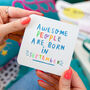 'Awesome People Are Born In September' Birthday Card, thumbnail 2 of 3