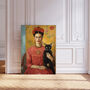 Frida Kahlo With Cat Art Print, thumbnail 1 of 3