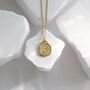 Gaia Earth 18 K Gold Plated Pendant Necklace, thumbnail 5 of 6