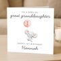 Personalised 1st Birthday Card For Great Granddaughter, thumbnail 1 of 7