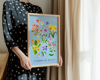 Flowers Of Wisley Poster Surrey Rhs Garden Travel Art Print, 7 of 7