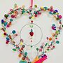 Beaded Heart Wreath, thumbnail 3 of 6