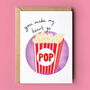 Popcorn Valentine Or Anniversary Card, thumbnail 1 of 2