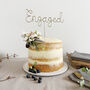 Engaged Wire Cake Topper, thumbnail 1 of 6