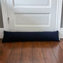 Sherpa Fluffy Sheep Door Draught Excluder Navy Blue, thumbnail 4 of 4