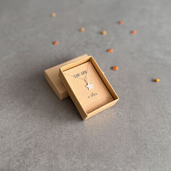 You Are A Star Sterling Silver Necklace, 5 of 11