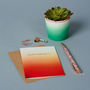 Orange Gradient Happy Birthday Card, thumbnail 1 of 2