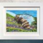 Eden Project, Giant Bee, Cornwall Art Print, thumbnail 1 of 7