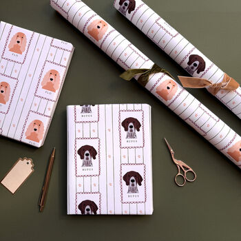 Personalised Christmas Dog Stamp Wrapping Paper, 12 of 12