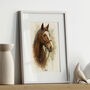 Personalised Dog, Horse And Pet Watercolour Portrait, thumbnail 3 of 12