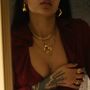 18 K Gold Colourful Cross Gemstone Rosary Necklace, thumbnail 2 of 12