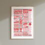 Manchester United Personalised Facts Print, thumbnail 1 of 2