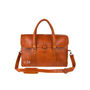 Personalised Buffalo Leather Drake Strapped Weekender, thumbnail 3 of 9