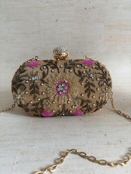 Gold Oval Clutch Bag, 3 of 10