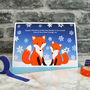 'Foxes' Personalised Christmas Card From Children, thumbnail 1 of 4