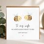 Romantic Bee Pun Fiancé Birthday Card, Meant To Bee Card For Her Or Him, thumbnail 4 of 6