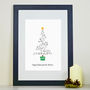 Personalised 'Christmas Tree' Family Christmas Print, thumbnail 3 of 7