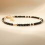 Skinny Black Tourmaline Bracelet, thumbnail 1 of 9