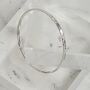 Hammered Sterling Silver Bangle, thumbnail 4 of 10