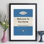 Please Leave By Nine Our Home Personalised Print Gift, thumbnail 1 of 11