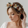 Ember Autumnal Bridal Dried Flower Crown Alice Headband, thumbnail 3 of 4