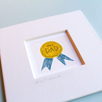 Number One Dad Mini Art Print, 4 of 9