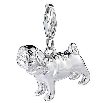 Pug Sterling Silver Charm, 3 of 12