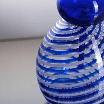 Handmade Vaso Tozzo Hand Blown Glass Vase, 9 of 9