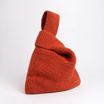 Large Knot Bag Easy Knitting Kit, 4 of 8