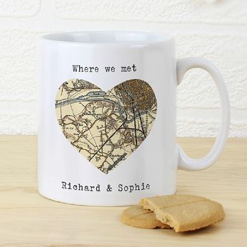 Personalised Map Heart Mug, 2 of 5