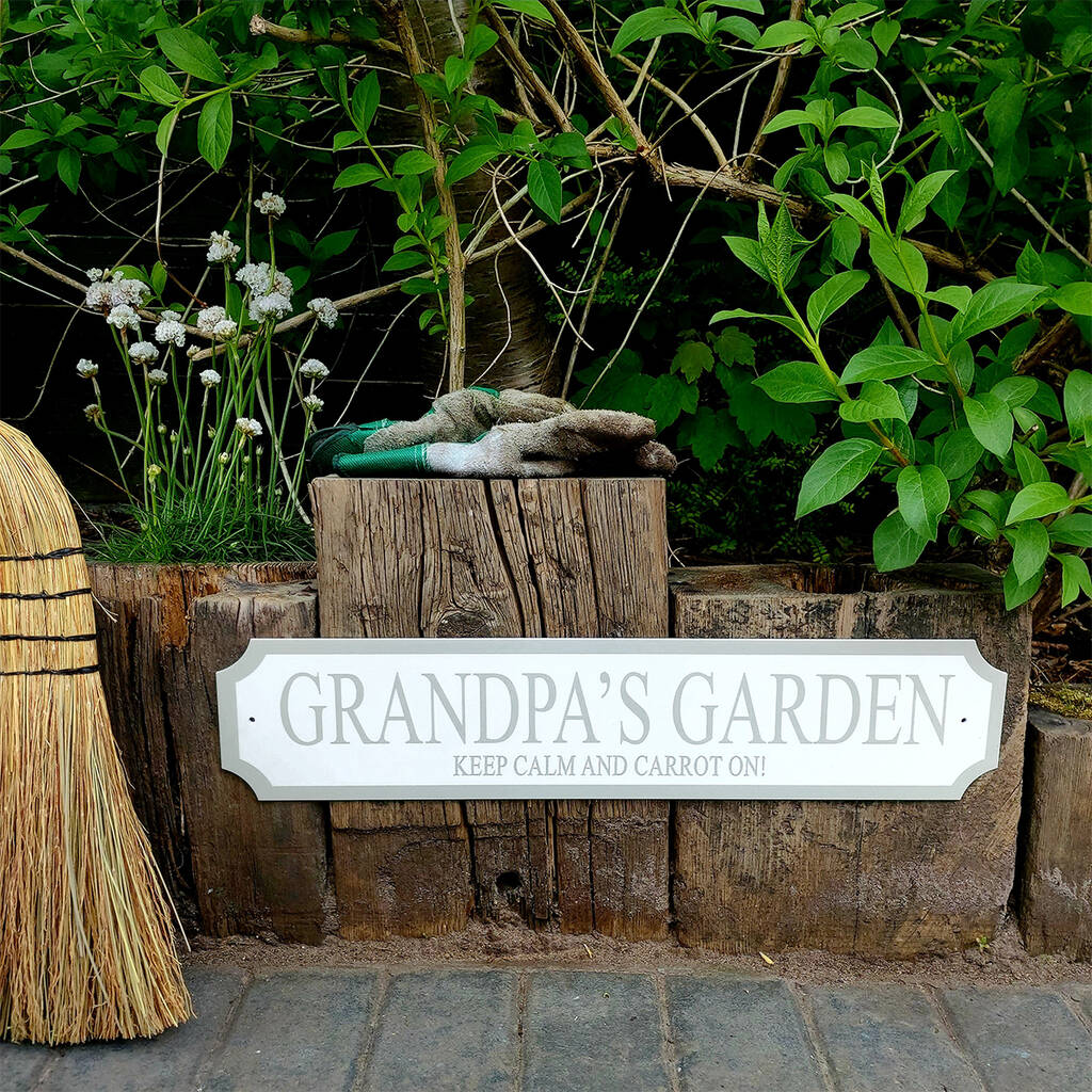 Personalised Grandad Garden Street Sign, 1 of 2