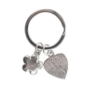 Forget Me Not Enamel Flower Keyring, 2 of 5