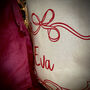 Personalised Christmas Eve Bow Sack Or Stocking, thumbnail 4 of 9