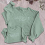 Personalised 'Daddy' And 'Mini' Matching Embroidered Family Sweatshirts, thumbnail 6 of 10